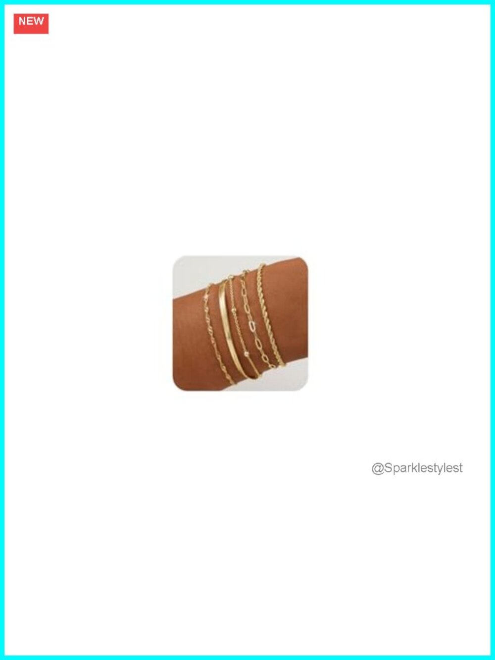 14K Gold Plated Adjustable Chain Bracelet for Women Minimalist Everyday Wear